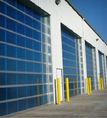 Aluminum garage door with Polycarbonate