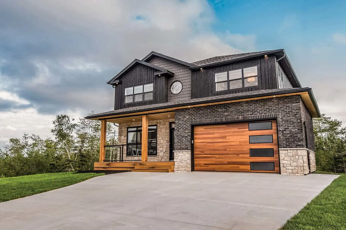 Faux Wood Garage Door